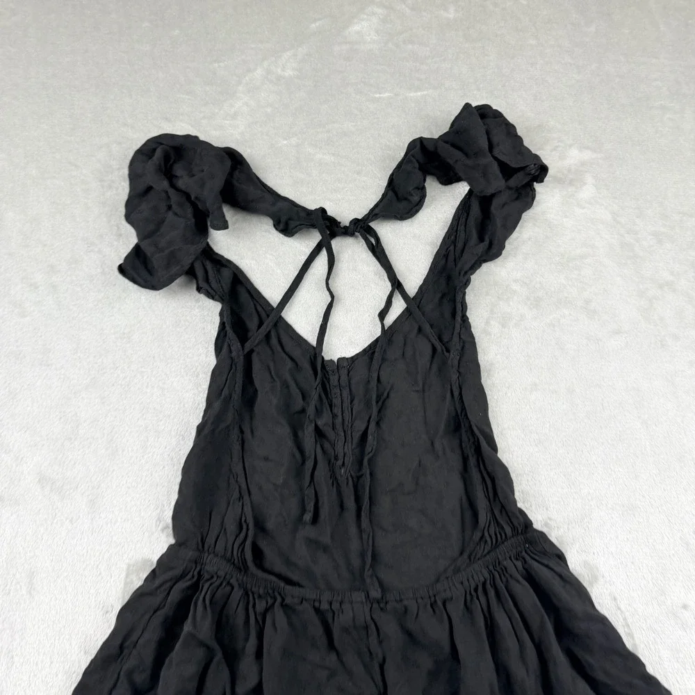 Out From Under Urban Outfitters Black Swiss Dot Romper Women's XS TP